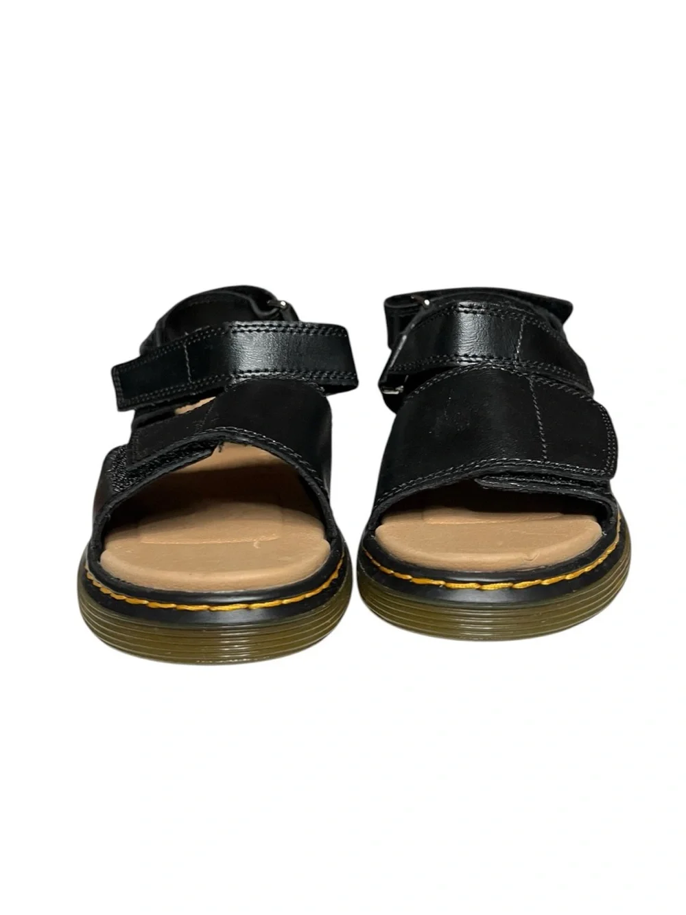 🌻NEW w/tag Dr. Martens Romi J Sandals Black Leather Adjustable Youth US 3 EU 34